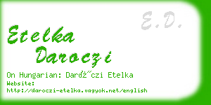 etelka daroczi business card